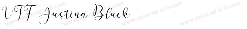 VTF Justina Black字体转换